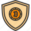 bitcoin, cryptocurrency, money, protection, shield 