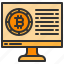 bitcoin, cryptocurrency, monitor, screen, tv 