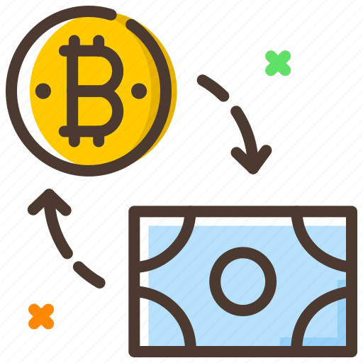 Bitcoin, conversion, cryptocurrency, exchange cash, payment, transaction icon - Download on Iconfinder