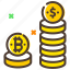 bitcoin, coin value, coins, cryptocurrency, digital coins 