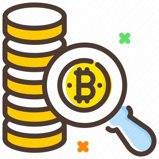 Bitcoin, cryptocurrency, digital currency, search bitcoin icon - Download on Iconfinder