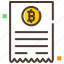 bill, cryptocurrency, invoice, payment, receipt 