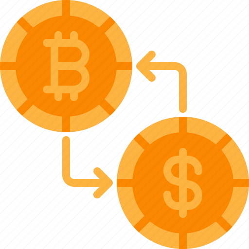 Bitcoin, cryptocurrency, dollar, exchange, money icon