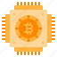 bitcoin, cpu, cryptocurrency, microchip, processor 
