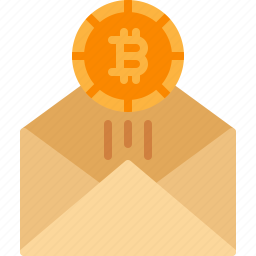 Bitcoin, cyptocurrency, email, invoice, mail icon - Download on Iconfinder