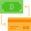 bitcoin, card, credit, cryptocurrency, exchange, money