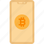 bitcoin, cryptocurrency, mobile, phone, smartphone 