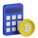 bitcoin, calculator, currency, banking, financial, cryptocurrency, crypto