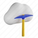 cloud, coin, digital, pickaxe, bitcoin, cryptocurrency, mining