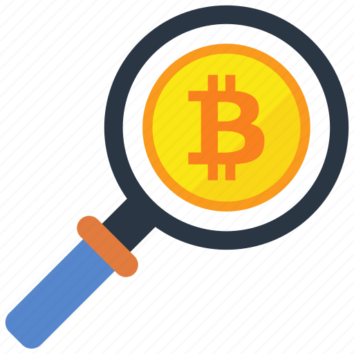 Bitcoin, search, cryptocurrency icon - Download on Iconfinder