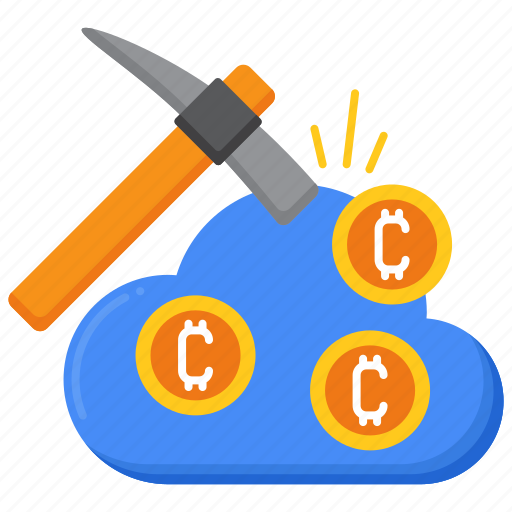 Cloud, mining, cryptocurrency, digital icon - Download on Iconfinder
