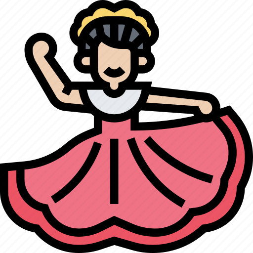 Dancer, cuban, dress, female, carnival icon - Download on Iconfinder