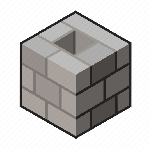 Bricklayer, chimney, gray, hollow, hollowblock, stack, stonemason icon - Download on Iconfinder