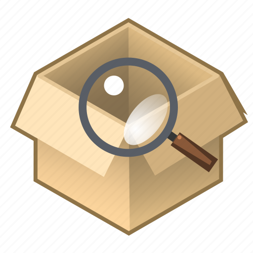 Box, check, consignment, contents, cube, pack, serch icon - Download on Iconfinder