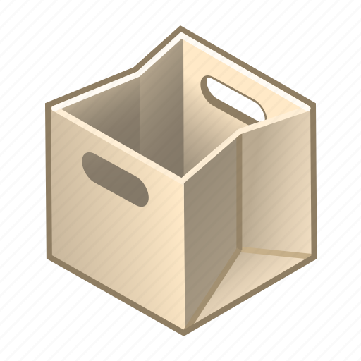 Bag, box, cube, empty, paper, shop, shopping icon - Download on Iconfinder