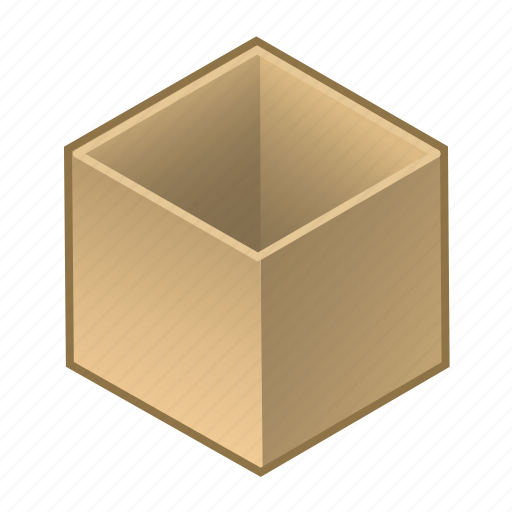 Box, cardboard, cube, inside, open, parcel, wooden icon - Download on Iconfinder