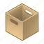box, carry, cube, handles, parcel, with, wooden 