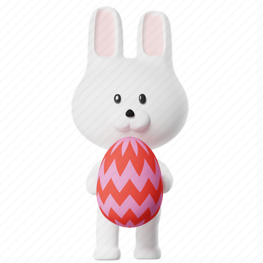 Rabbit holding egg, bunny, hold, rabbit, holding egg, easter egg, easter day icon - Download on Iconfinder
