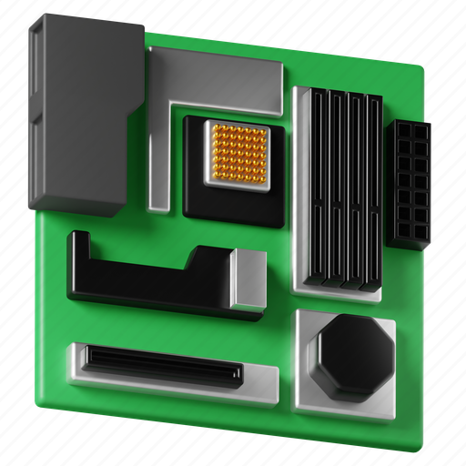 Motherboard, mainboard, circuit, cpu, computer hardware, component icon - Download on Iconfinder