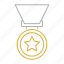 medal, achievement, badge, cup, trophy 
