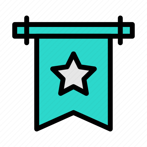 Bookmark, tag, flag, star, heritage icon - Download on Iconfinder