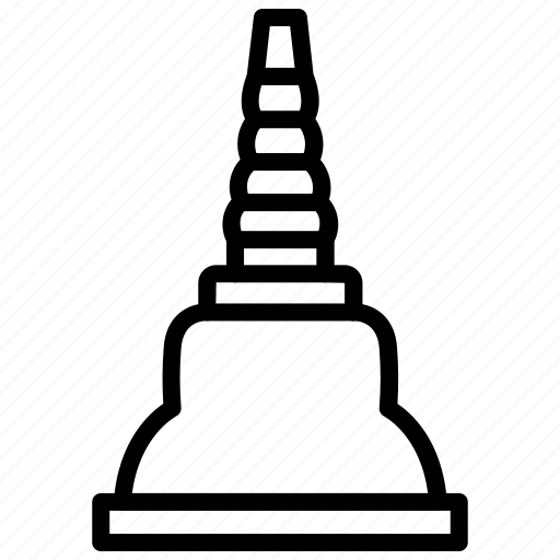 Stupa, buddhism, pagoda, temple, thailand, thai icon - Download on Iconfinder