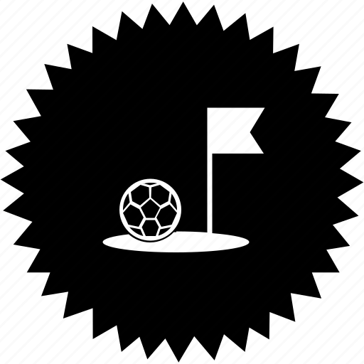 Ball, border, field, flag, football, game, soccer icon - Download on Iconfinder