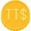 money, trinidad and tobago dollar, coin, dollar, currency 