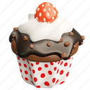 cupcake, chocolate, chip, strawberry, cheesecake, cake, bakery 