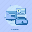bitcoin wallet, business, concept, currencies, finance, login, money
