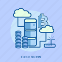 business, cloud bitcoin, concept, currencies, finance, money
