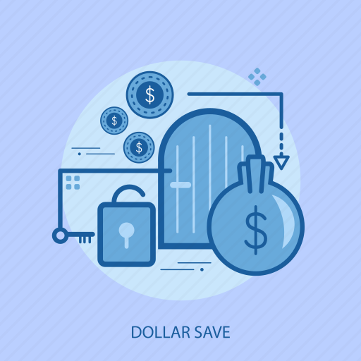 Business, concept, currencies, dollar save, finance, locked, money icon - Download on Iconfinder