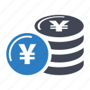 coin, currency, yen