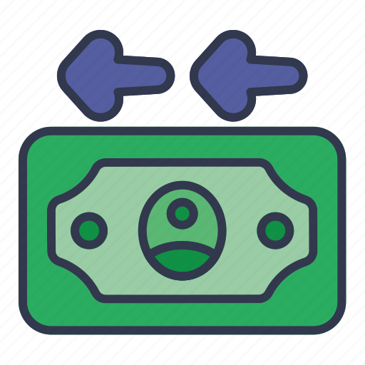Money, arrow, left, business, finance, currency icon - Download on Iconfinder