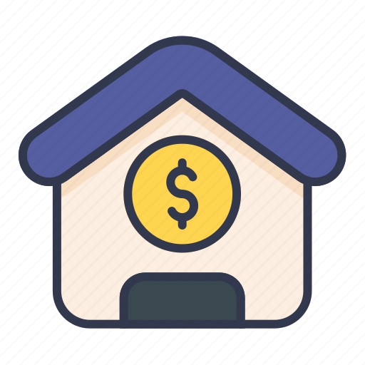 Home, coin, business, marketing, center, money, finance icon - Download on Iconfinder