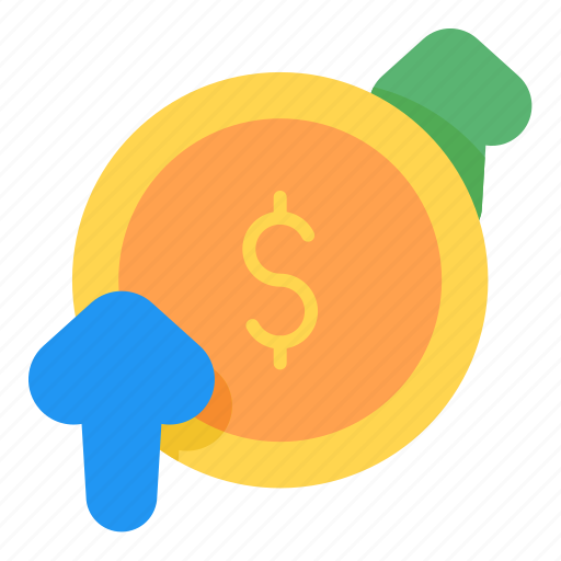 Inflation, coin, money, business, talk, currency icon - Download on Iconfinder