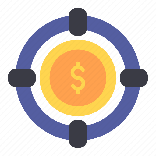 Target, business, marketing, finance, goal, coin icon - Download on Iconfinder