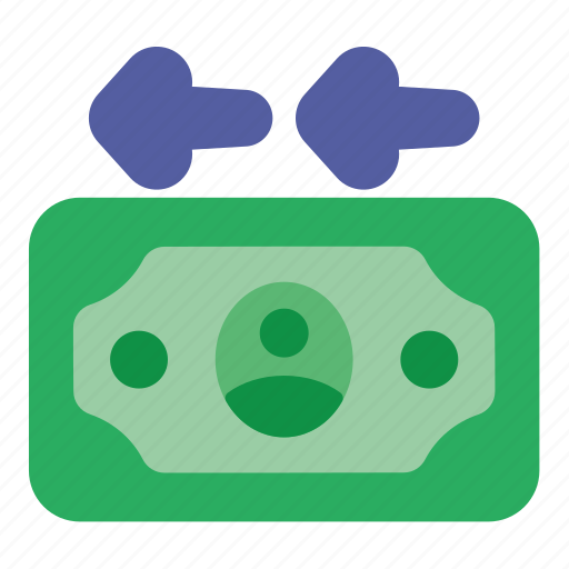 Money, arrow, left, business, finance, currency icon - Download on Iconfinder