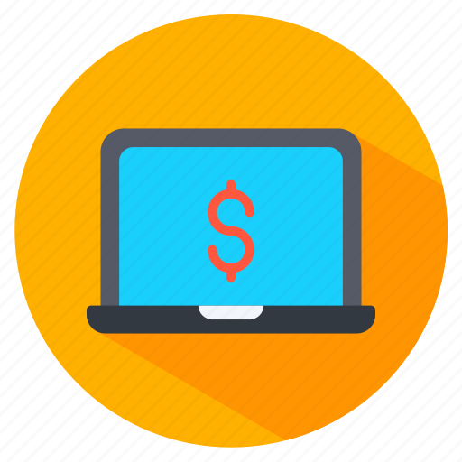 Cash, digital payment, dollar, laptop, money icon - Download on Iconfinder
