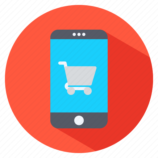 Mobil phone, shopping, shopping cart, smart phone icon - Download on Iconfinder