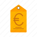 currency, euro, finance, label, money, price, tag