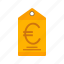 currency, euro, finance, label, money, price, tag 