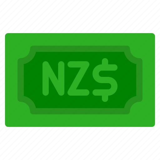 New, zealand, dollar, banknote, country, money, cash icon - Download on Iconfinder