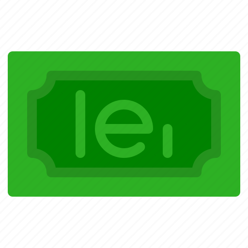 Romanian, leu, banknote, country, money, cash icon - Download on Iconfinder