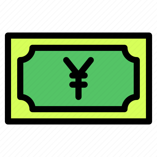 Yen, banknote, country, money, cash icon - Download on Iconfinder