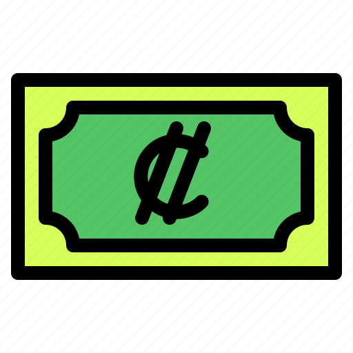Rican, colon, banknote, country, money, cash icon - Download on Iconfinder