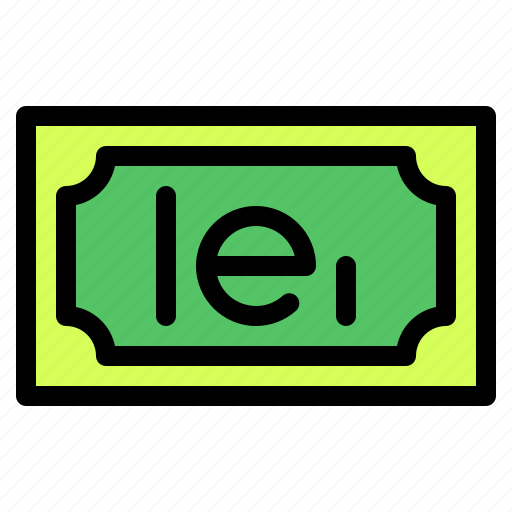 Romanian, leu, banknote, country, money, cash icon - Download on Iconfinder