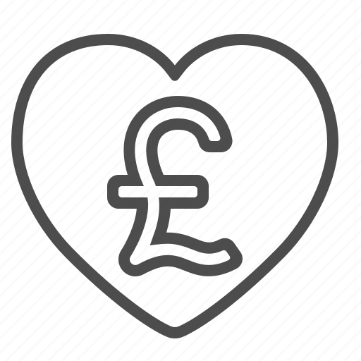 Finance, heart, love, money, pound icon - Download on Iconfinder