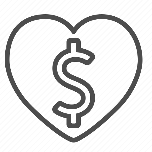Business, dollar, heart, love, money, passion icon - Download on Iconfinder