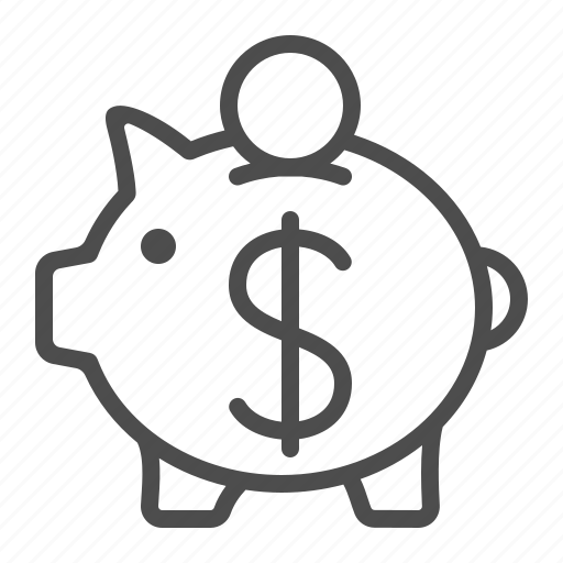 Coin, dollar, finance, money, piggy bank, savings icon - Download on Iconfinder